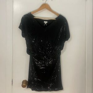 Black Sequin Dress